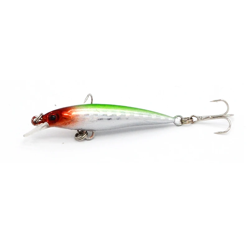 1Pcs 5cm 2.1g Pesca Small Fishing Lure Minnow Wobbler Laser Minnow Plastic Artificial hard lure Crankbait Lifelike bait 3D Eyes