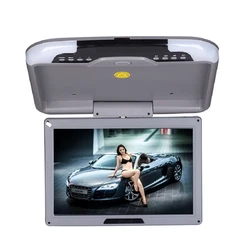 13 Inch LCD TFT Car Ceiling Monitor Flip Down Roof Mount LED Digital Wide Screen Monitors