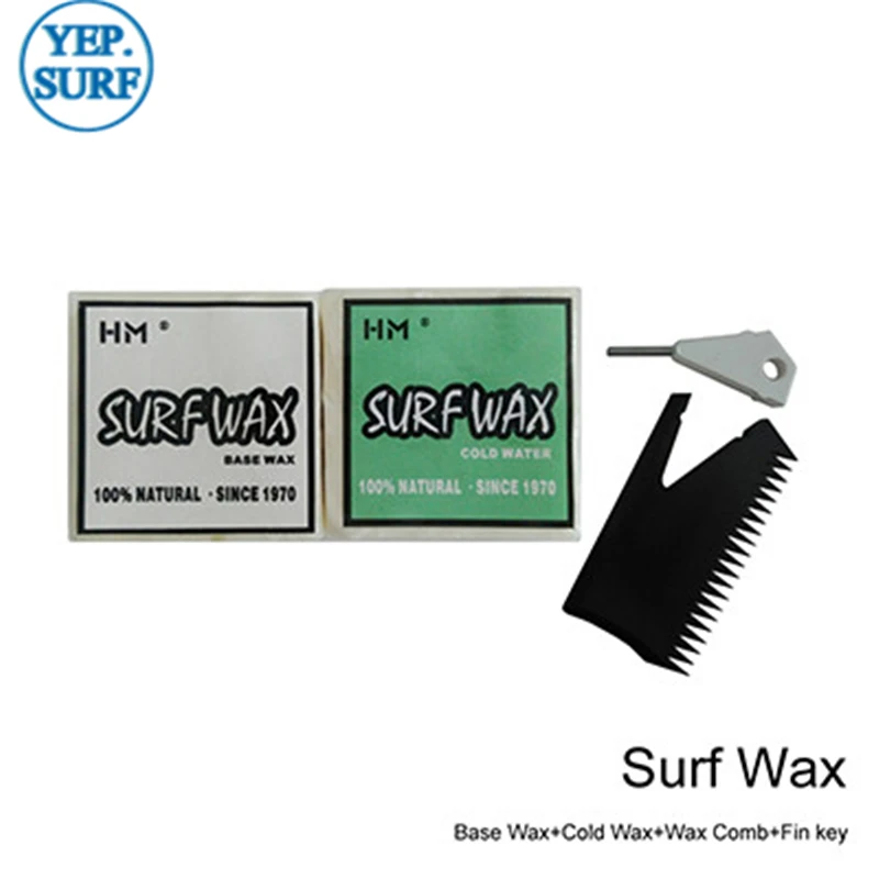 SUP Base Water Wax Comb, Fin Key, Surfing Wax, Cool