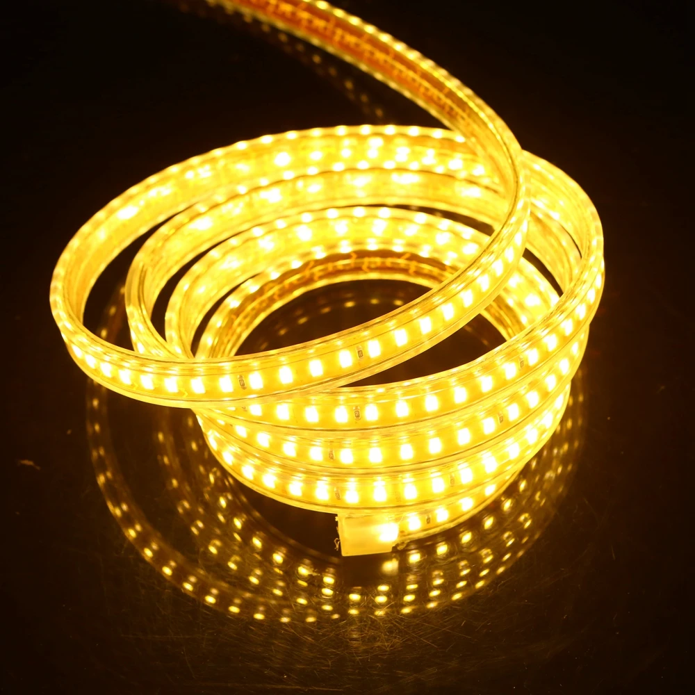 220V Led Strip 5630 SMD 120led/m IP67 Waterproof  Flexible Led Light Rope Dimmable Garden Home Decoration Super Bright