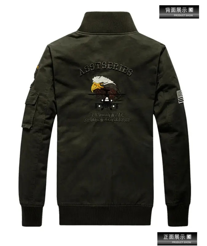 101st Airborne Division Military Style Jackets for men Eagle Embroidery Pilot Jacket Usa Army Air Force Coat Jaceket