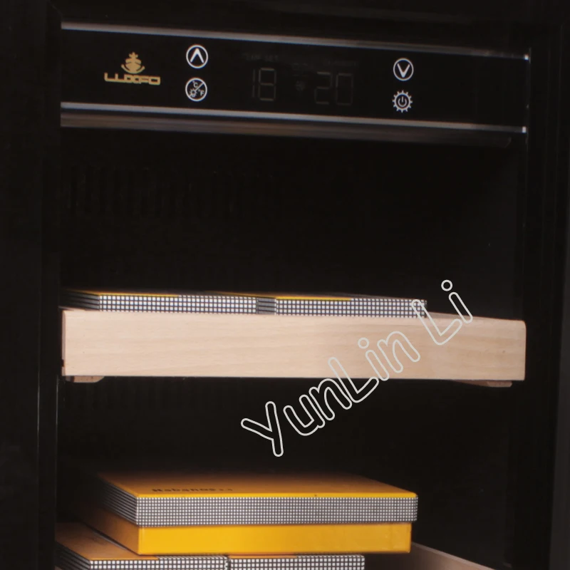 Cigar Cabinet Freezer Constant Temperature Wine Tea Humidor Three-Layer Parquet Luxury Cigar Storage Cabinet Fridge