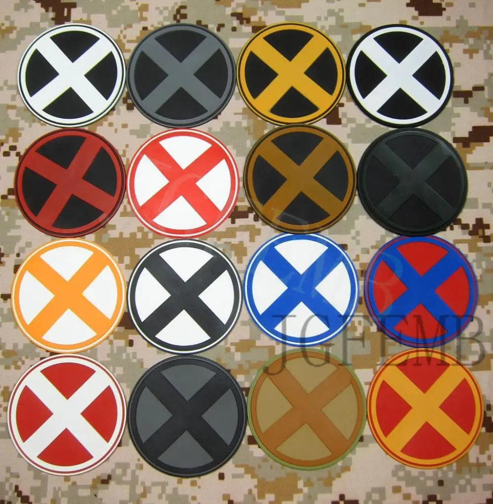 Patch en PVC 3D avec logo X