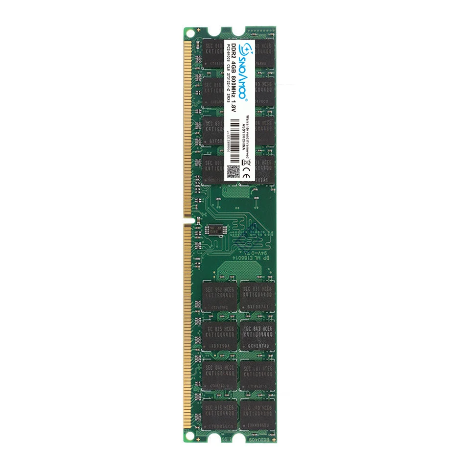 SNOAMOO Ram DDR2 4GB 800MHz PC2-6400 Desktop PC DIMM Memory 240 pins For AMD System High Quality Compatible