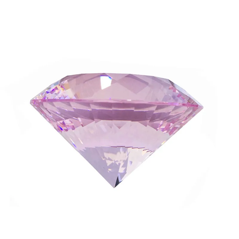 

Glass Multifaceted Nine Color 1pc Crystal Diamond Large Rhinestone Paperweight For Showroom Decoration Wedding Centerpiece