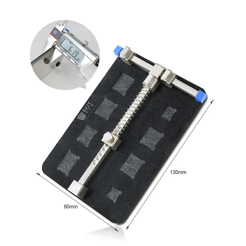In Acciaio Inox Circuito Giga di Saldatura Dissaldatura PCB di Riparazione Infissi Holder Telefono Mobile di Riparazione Strumento