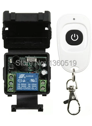 Dc12v استقبال والارسال الترددات اللاسلكية مصغرة التحكم عن التبديل interruptor 1ch 10a ضوء مصباح led smd نافذة/المرآب الأبواب