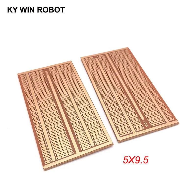 2 sztuk/partia DIY prototyp papieru PCB uniwersalny eksperyment matryca płytka drukowana dwa otwory trzy połączone otwory cztery otwory 5x9.5CM