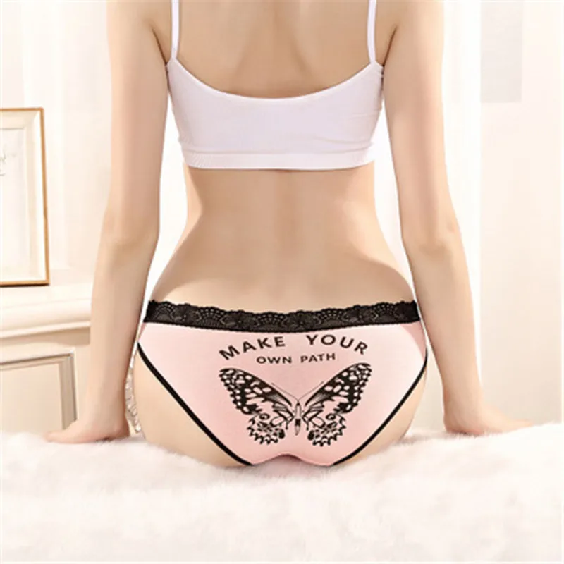 New Cotton Panties For Young Girls Cartoon Print Girl G String Thongs Kids Underwear Girl Briefs T-back Infantil Child Pants