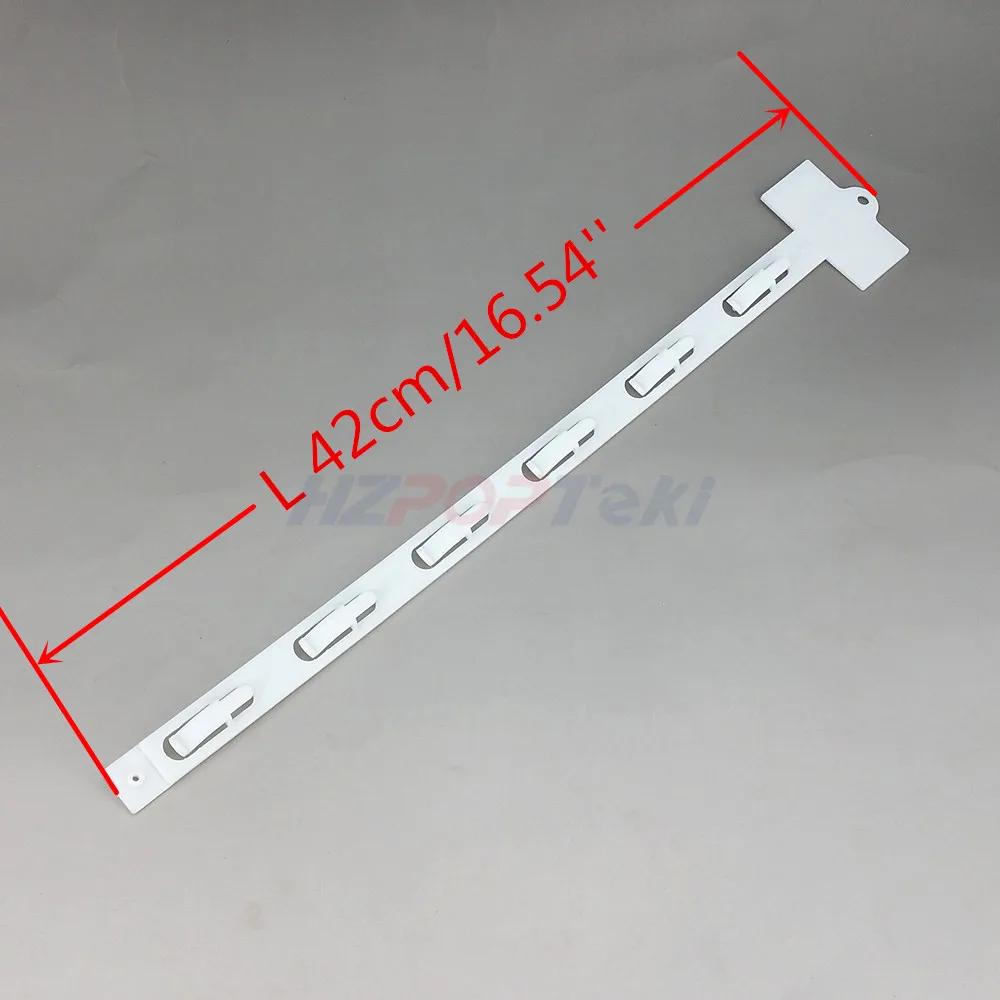 Imagem -06 - Pendurado Commodity Display Clips Plástico pp Produtos de Varejo Merchandise Display Ganchos Promoção Supermercado 60 Pcs L42cm