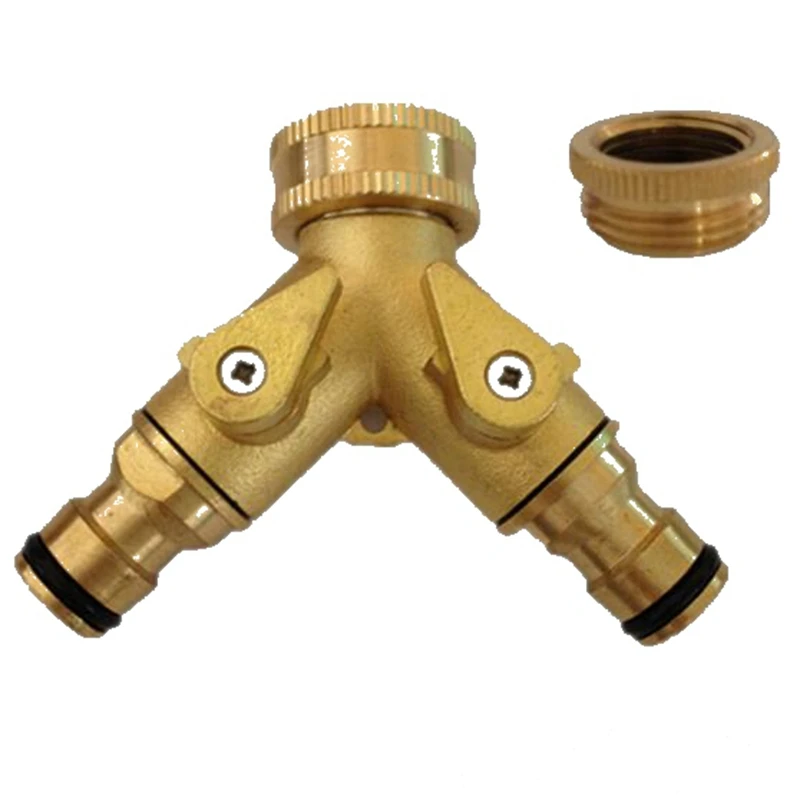 

3/4" ,1/2"Hose Splitters Live Style Brass Ball Valve Live Copper Ball Valve Quick Coupling Garden Water Connectors