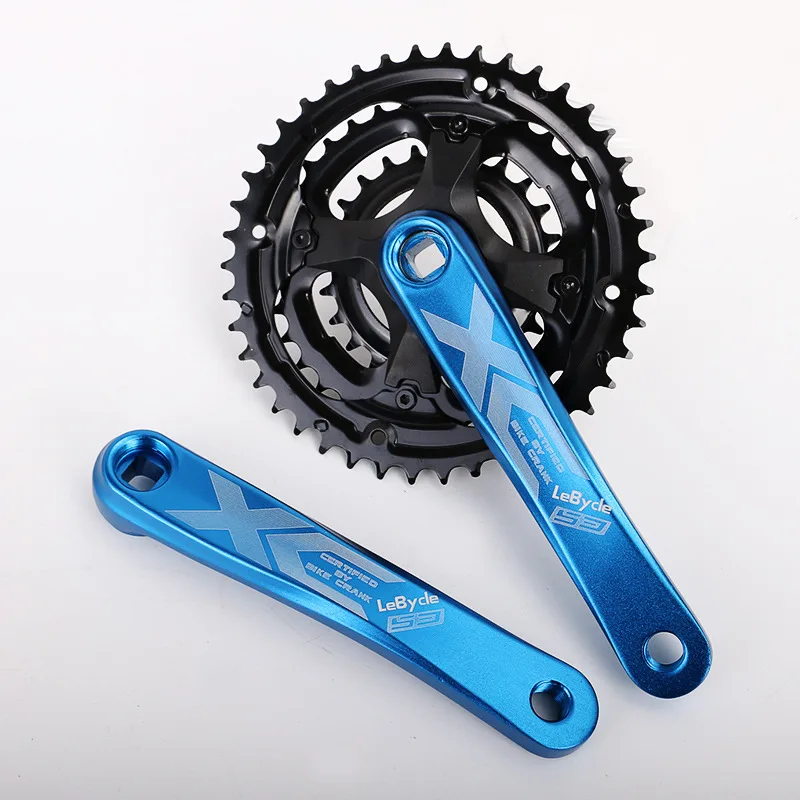 Bike Crank mtb mountain bike 24-34-42T Bicycle Crankset 170mm aluminum alloy crank square hole 7 8 9 Speed Chainwheel