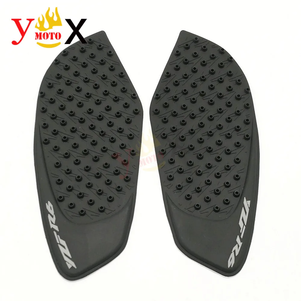 For Yamaha YZF-R6 R6 2008-2015 09 10 11 12 13 14 Motorcycle Fuel Gas Stickers Knee Grips Rubber Tank Side Decals Traction Pad