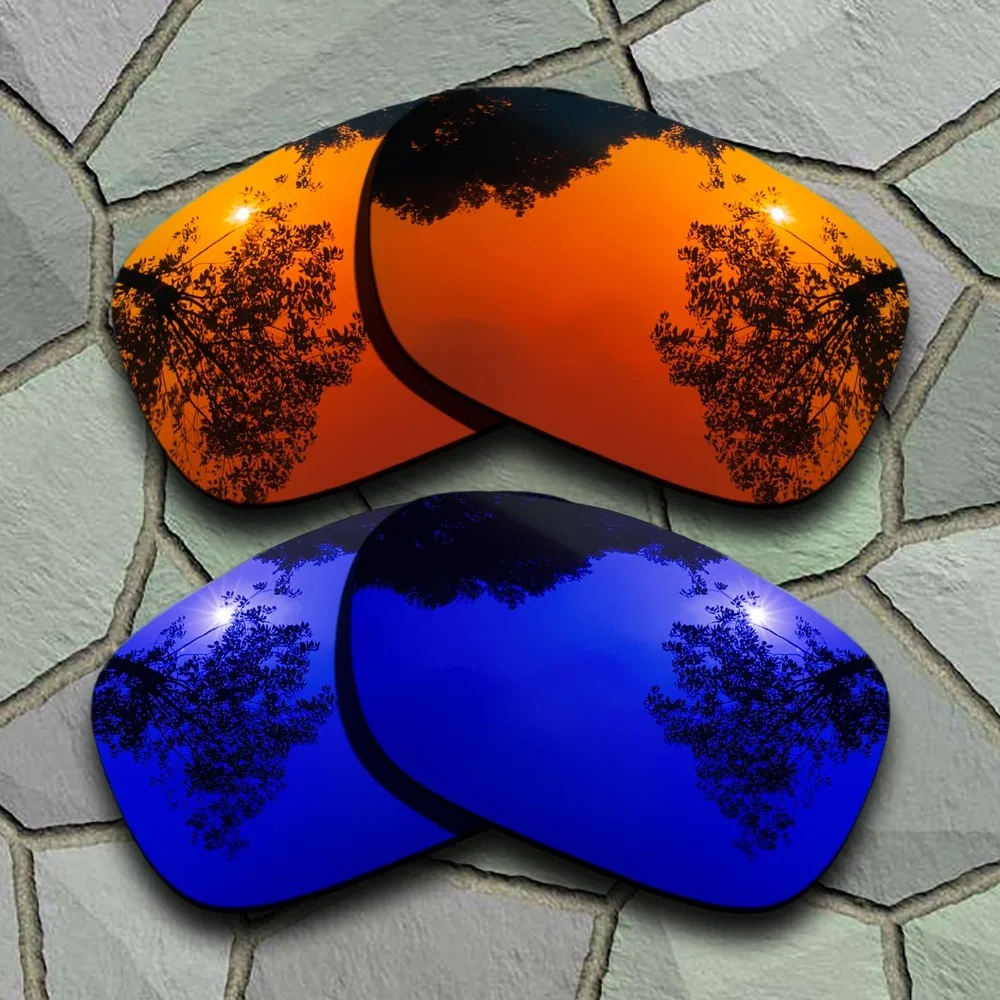 

Red Orange&Violet Blue Sunglasses Polarized Replacement Lenses for Oakley Twoface