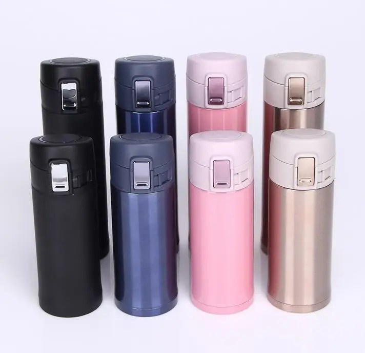 350/450ML  4 Colors Fashion Stainless Steel Vacuum Cup Garrafa Termica Thermos  Thermo Mug Travel Thermocup Coffee Mugs