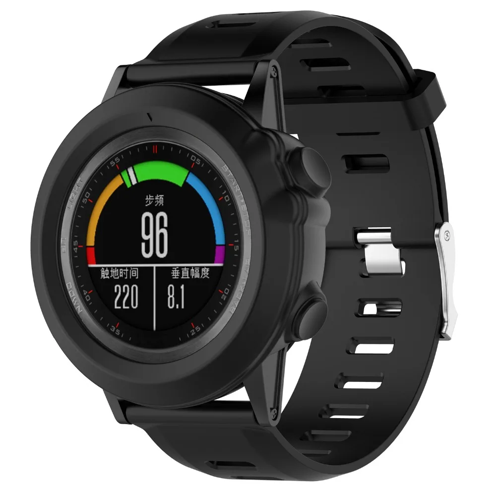 Silicone Protector Case Protective Shell for Garmin Fenix 3/Fenix3 HR/Sapphire/Quatix 3/Tactix Bravo Smart Watch Anti-Scratch