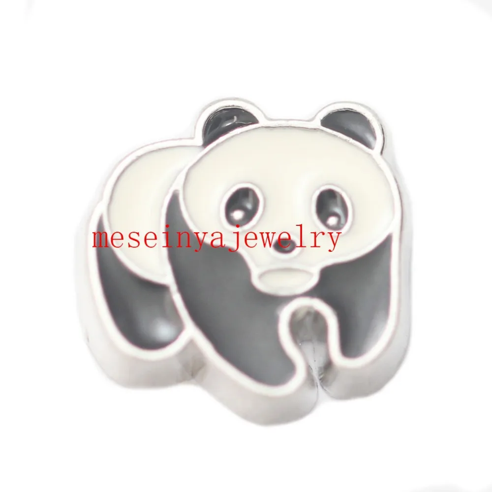 10pcs china panda  floating charms for glass locket  Min amount $15 per order mixed items, FC-348