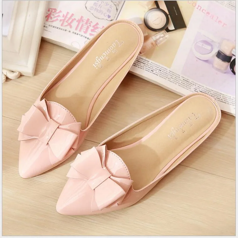 

Big Size 33-43 Summer Ladies Flat Slipper Casual Shoes Woman 2021 Mules Shoes Outside Slippers Low Heels Female Footwear A1-5