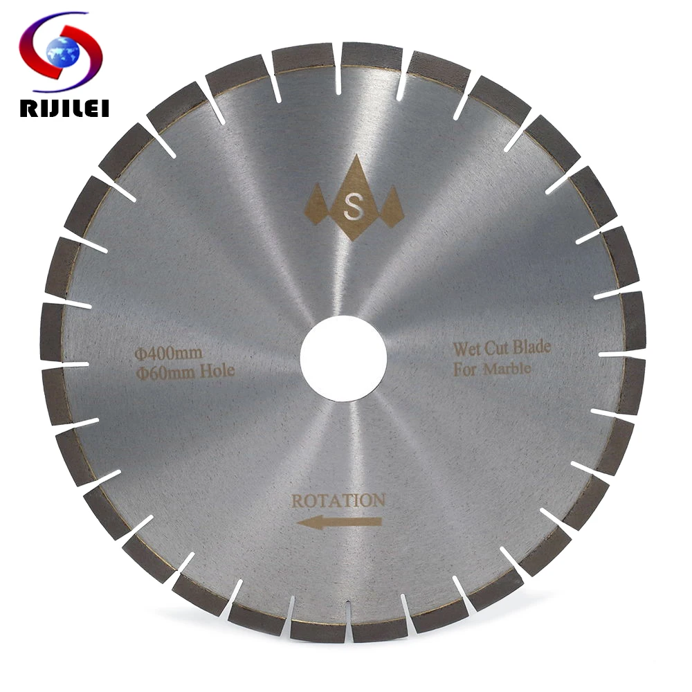 Rijilei 400 Mm Stille Marmer Diamant Snijden Zaagbladen Cutter Blade Voor Marmer Steen Sharp Snijden Circulaire Snijgereedschap