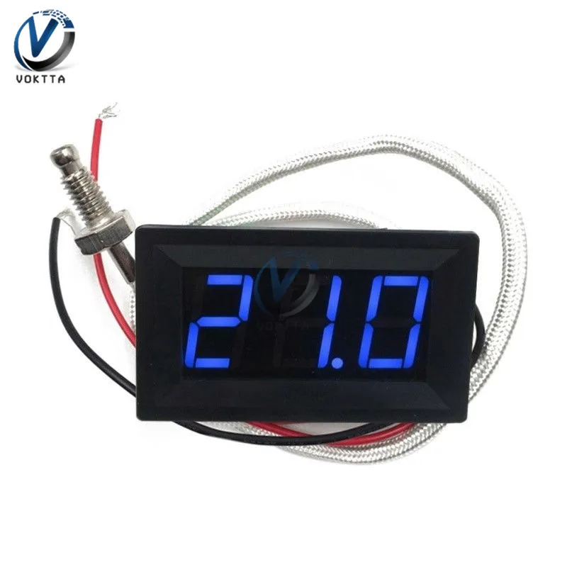 XH-B310 12V Temperature Controller Digital LED Display Thermometer Meter M6 Thermocouple Tester K Type Screw Thread Probe