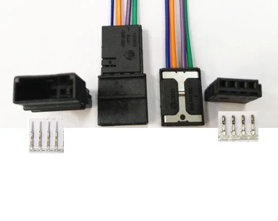 

8E0 971 832/8E0 972 643 male and female docking audio plug 4-pin horizontal adjustment license plate seat connector