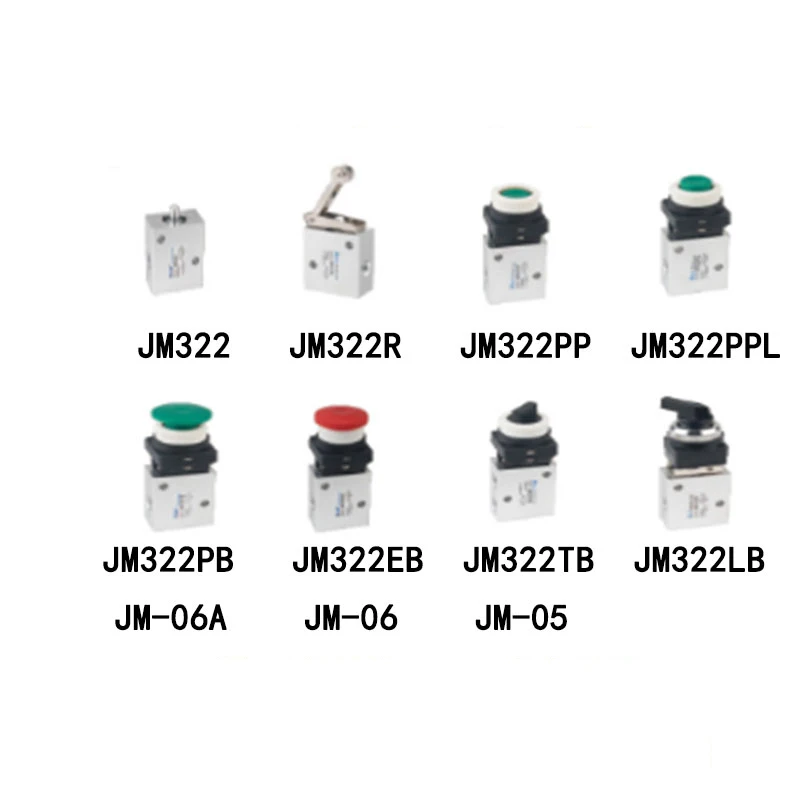 

JM-07 Pneumatic Mechanical Air Valve Hand Manual Valve MV322 MV322R MV322PP MV322PPL MV322PB MV322EB MV322TB