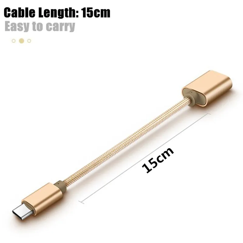 USB2.0 High Speed Type-C OTG Adapter Micro USB Female to Type C Male Converter for Samsung Galaxy Note 8 S8/A5/A7/Oneplus 5/LG