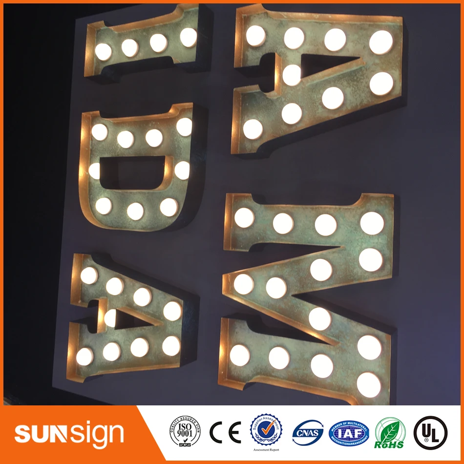 Outdoor Custom Verlichte Reclameborden Verlichte Letters