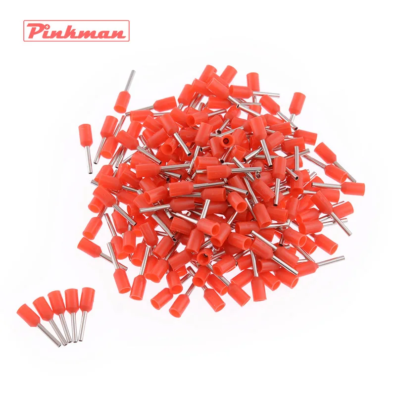 20/50/100pcs E0508 Tube insulating terminals AWG 22 Insulated Cable Wire 0.5mm2 Connector Insulating Crimp Terminal Connect