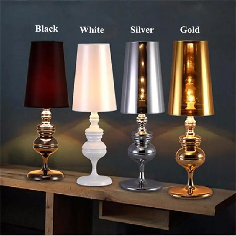 Spanish Defender Table Lamp Abajur Luminaria de Mesa E27 Lampara Escritorio Cloth Shade Reading Night Light Modern Desk Lamp