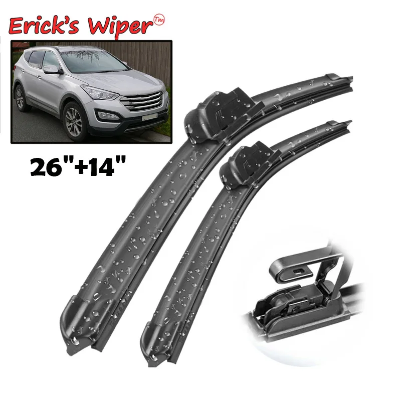 Erick\'s Wiper Front Wiper Blades For Hyundai Santa Fe MK3 2013 - 2018 Windshield Windscreen Clean Window Rain Brushes 26\