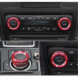 3pcs car sticker for Mazda 3  CX-5  2015  aluminum decoration air conditioning circle car interior