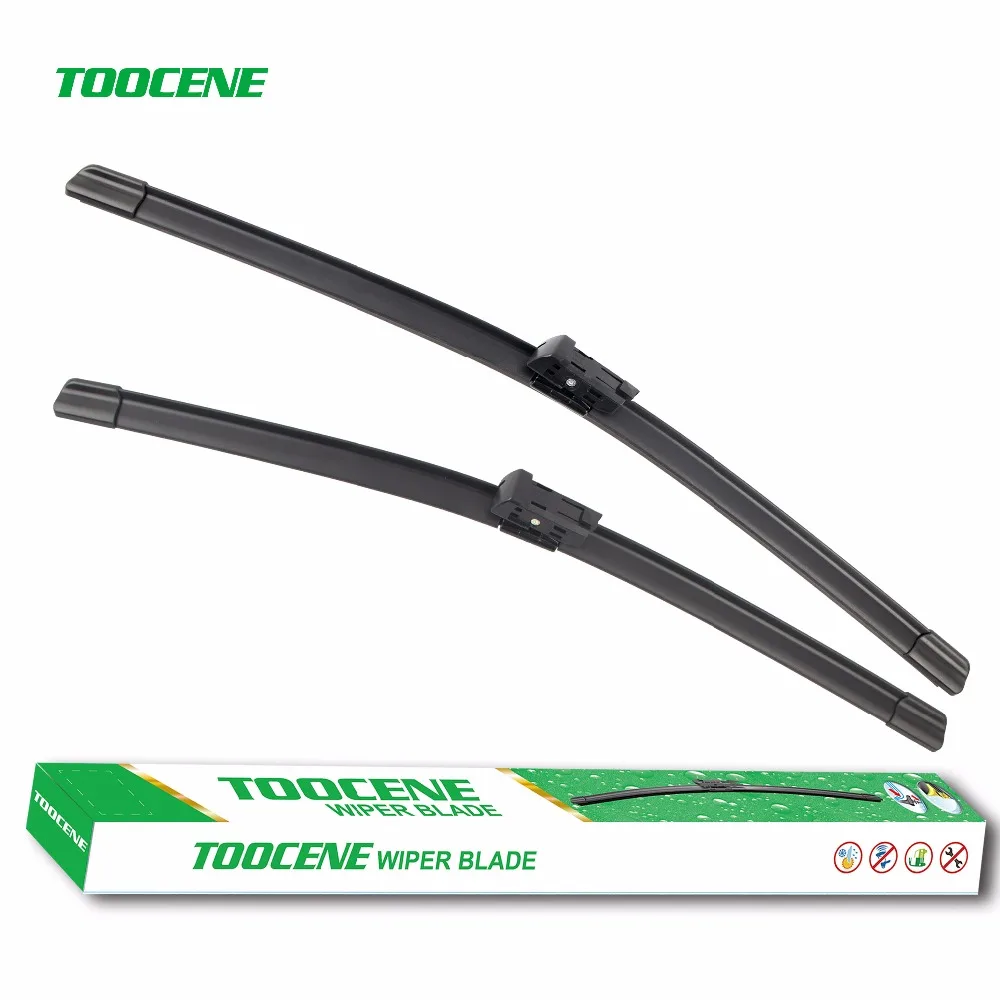 

Toocene windshield Wiper blades for Volkswagen Sharan (2010-2013) pair 28"+16" front window Windscreen Rubber Car Accessories