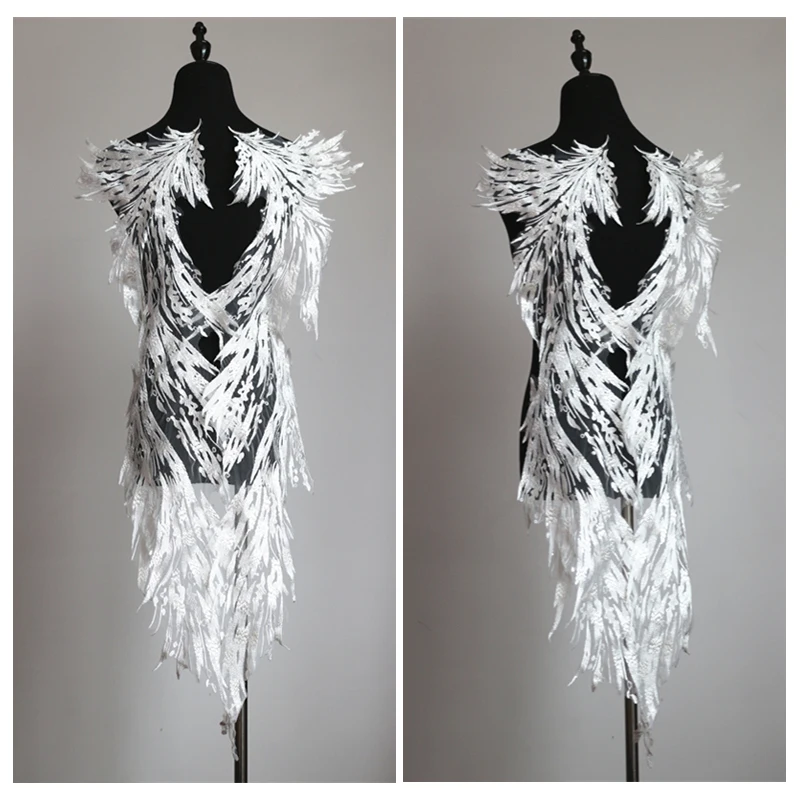 L Wings Stickerei Spitzen tuch, Hochzeits kleid Schmuck, DIY Bekleidungs zubehör, neue Mode, RS1993 – Detail 2