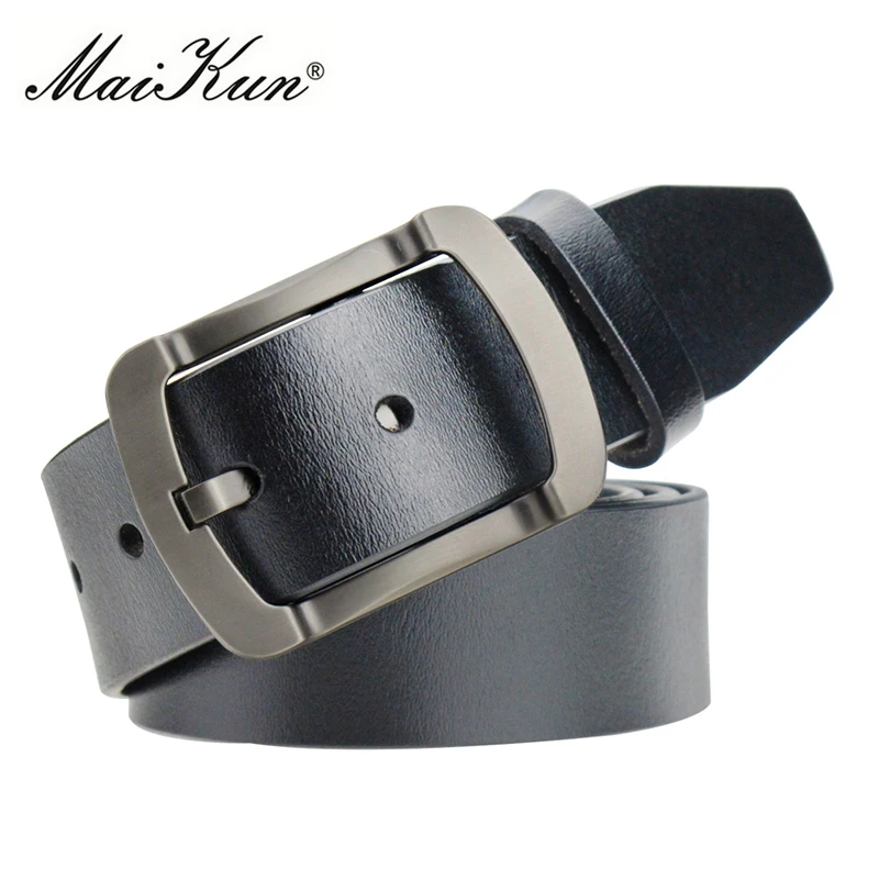 Second Layer Cowskin Leather Belts for Men Luxury Brand Strap Male Vintage Jeans Belts Pin Buckle Designer Belt Men High Quality