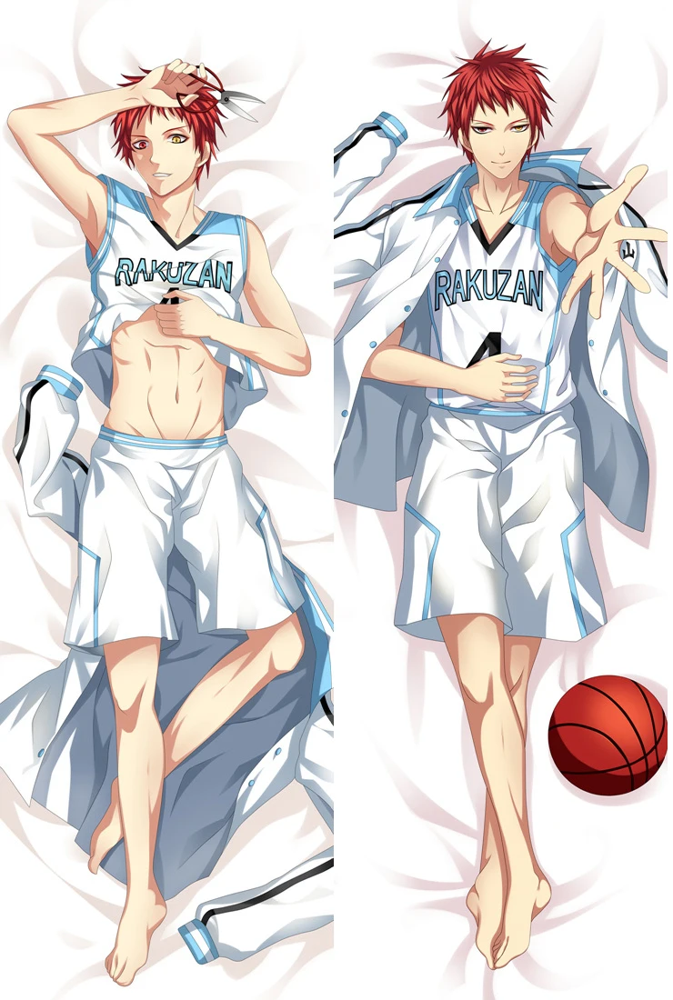 Japanese Anime Kuroko No Basuke Akashi Seijuro Male Hugging Body Pillow Cover Case BL Q13