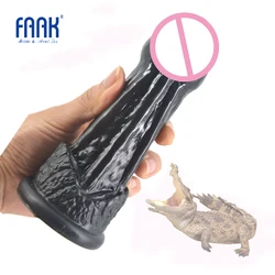 Faak-女性のための大人のおもちゃのディルド,動物のおもちゃ,ぬいぐるみストッパー,肛門,マッサージマスターベーター,黒いペニス,偽のペニス