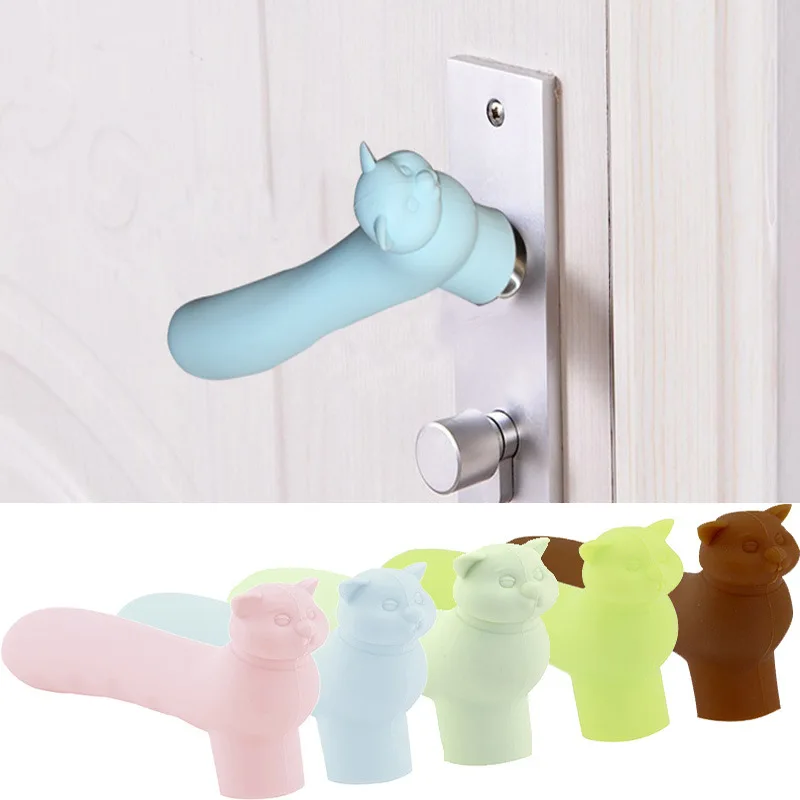 

2018 New Silicone Baby Safety Guards Kids Children Doorknob Pad Cases Spiral anti-collision security door hand Protective Sleeve