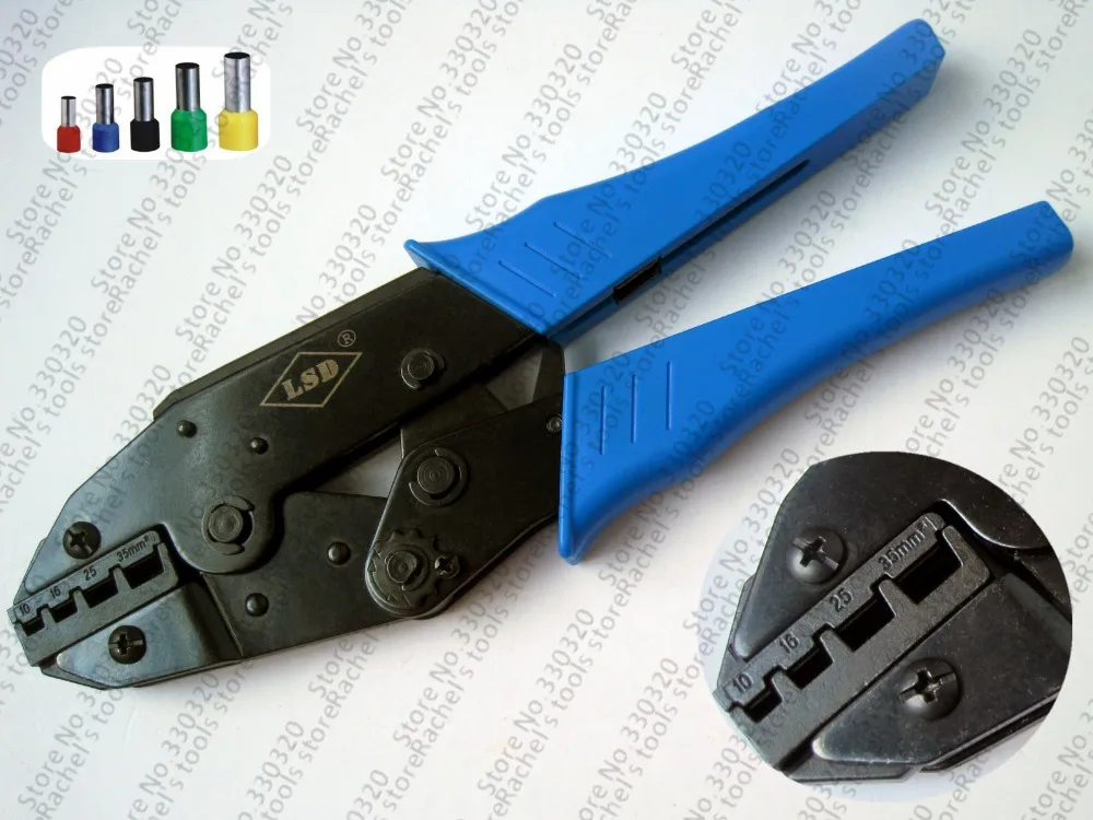 Hand Crimping Tool LS-1035GF bootlace ferrules crimp tool for crimping ferrules 10-35mm2