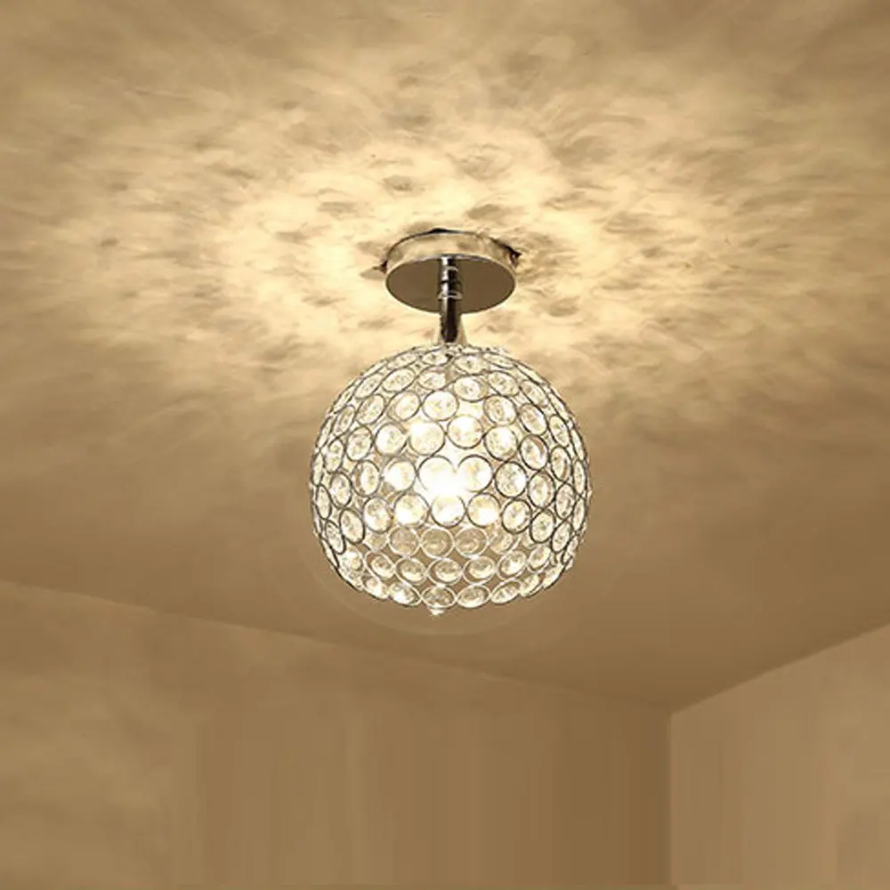 Modern Crystal Bedroom Ceiling Light Hallway Corridor Fashion Ceiling Lamp Contracted Gallery Ceiling Lighting Fixtures
