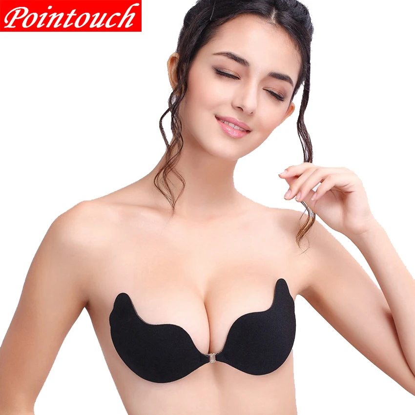 

POINTOUCH Sexy Strapless Breathable Bras Backless Women Underwear Silicone Push Up Invisible Wire Free Wedding Party Brassiere