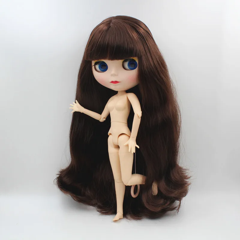 

Blygirl,Blyth doll,Deep bronze bangs, new models, 19 joints, frosted shell, 1/6 doll, nude doll, can change the body