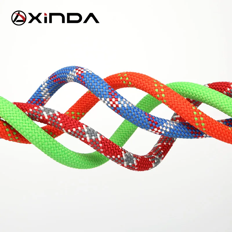 XINDA 9mm Rock Climbing Rope 9mm Static Rope 21kN High Strength Safety Rope For Working at Height Climb  Camping Equipment