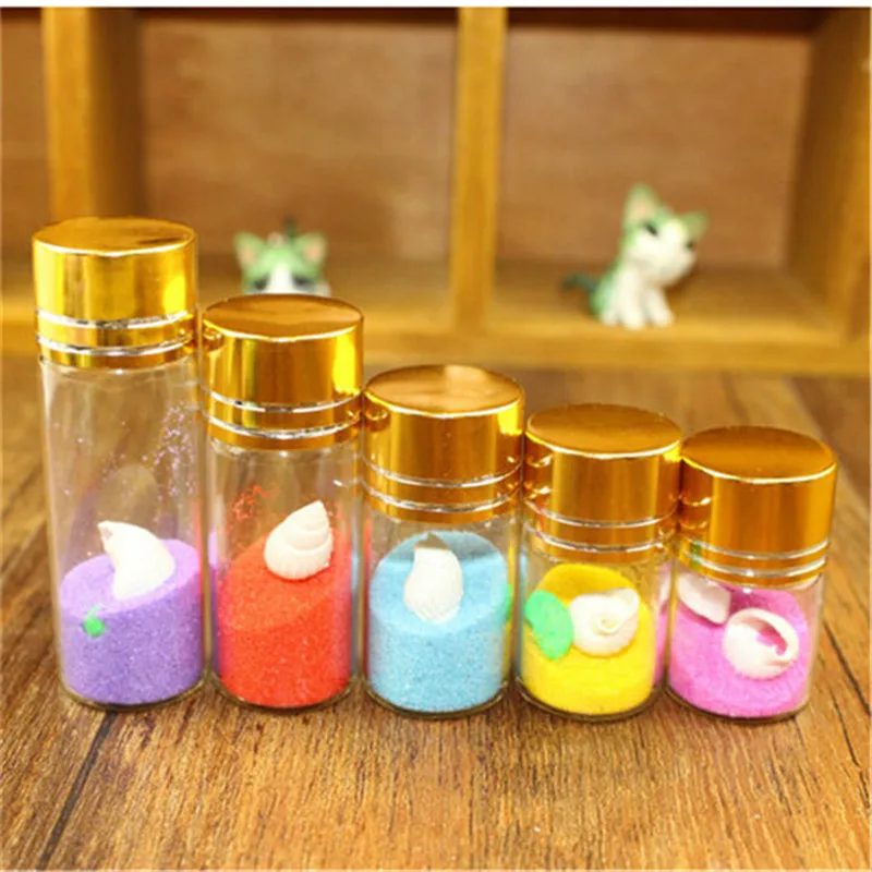 Jars Containers Glass Bottles Aluminium Gold Screw Cap Empty Glass Bottles 15ml 25ml 40ml 50ml 60ml 50pcs