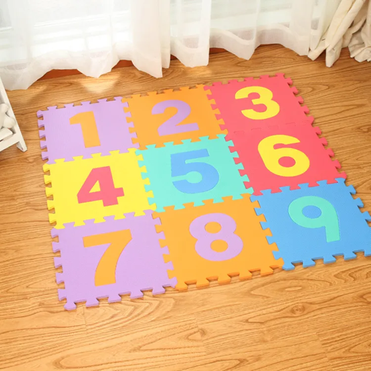 10 Pcs/Set Baby Play Mats Letter Number Puzzle Mat Carpet Developing Rug Floor Puzzle EVA Foam for Child Toys Mat 30*30*0.8cm