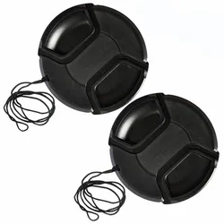 10pcs 37 39 40.5 43 46 49 52 55 58 62 67 72 77 82 86mm center pinch Snap-on cap cover for canon nikon camera Lens without logo