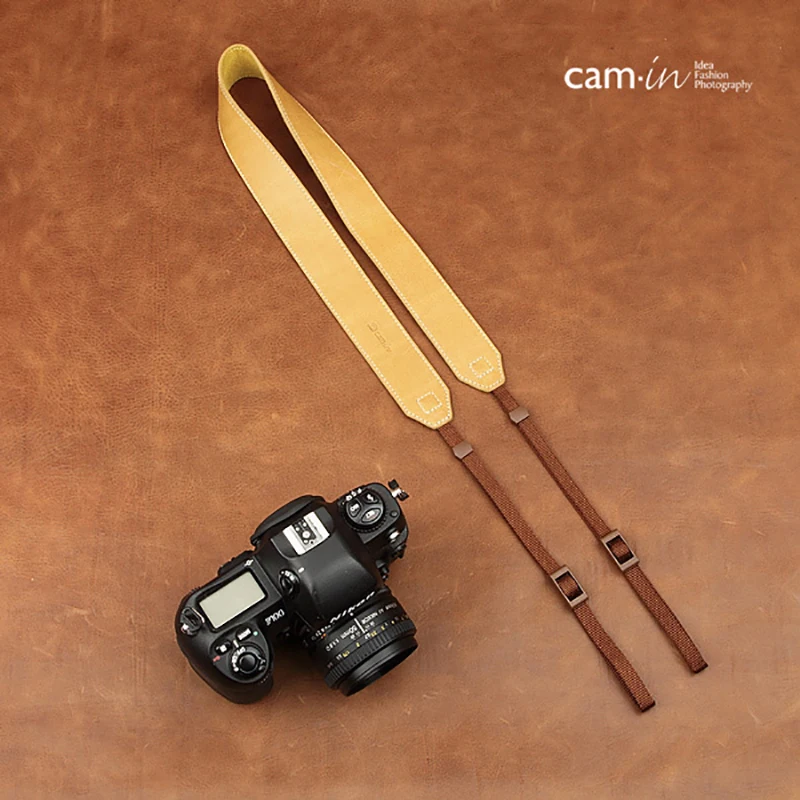 Hot Cam-in CS181tanned leather lanyard digital SLR camera strap 25 craft handmade