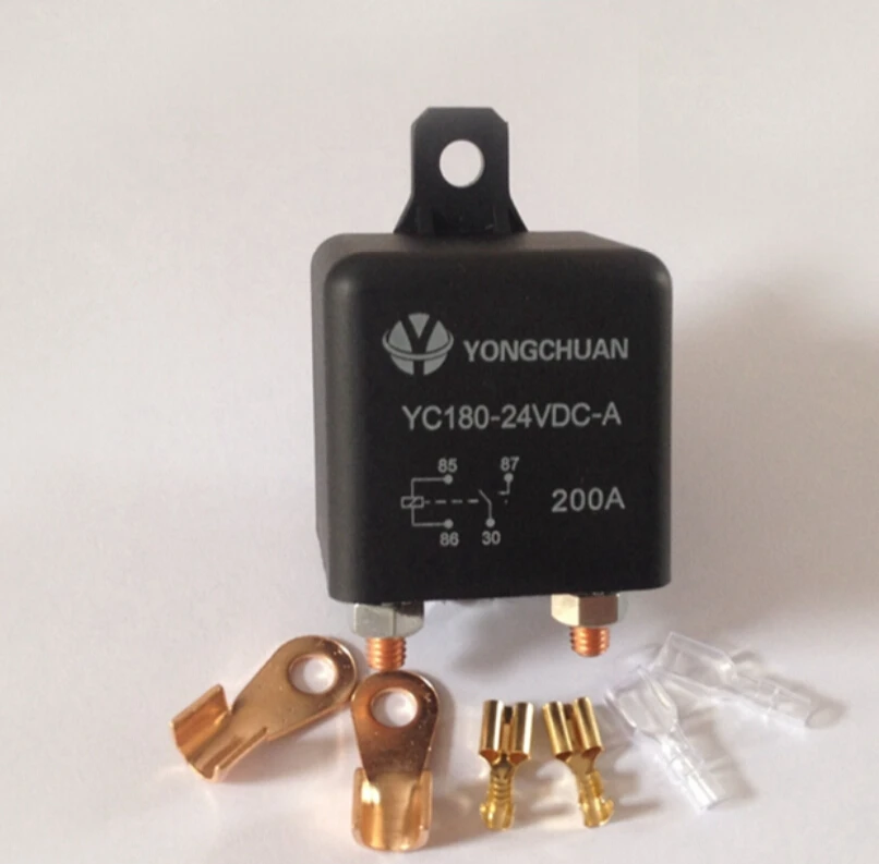 200A 12V High current start relay  YC180-12VDC-A Type Continuous 2.4W High Power Automotive Relay