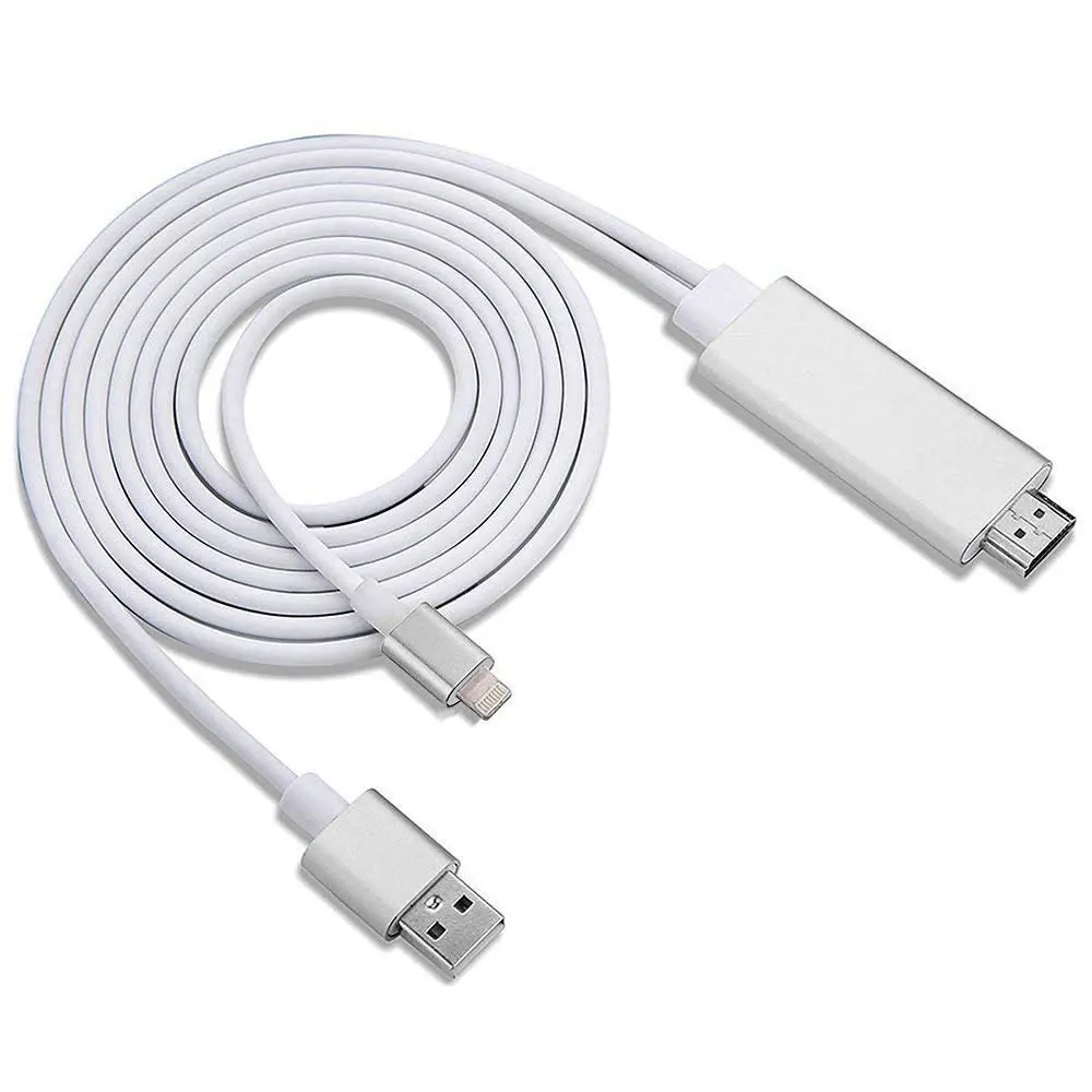 Lingthing-محول فيديو رقمي إلى HDMI ، AV ، لجهاز iPad Air ، iPhone 7 ، 7 Plus ، iPad Mini ، TV ، HD