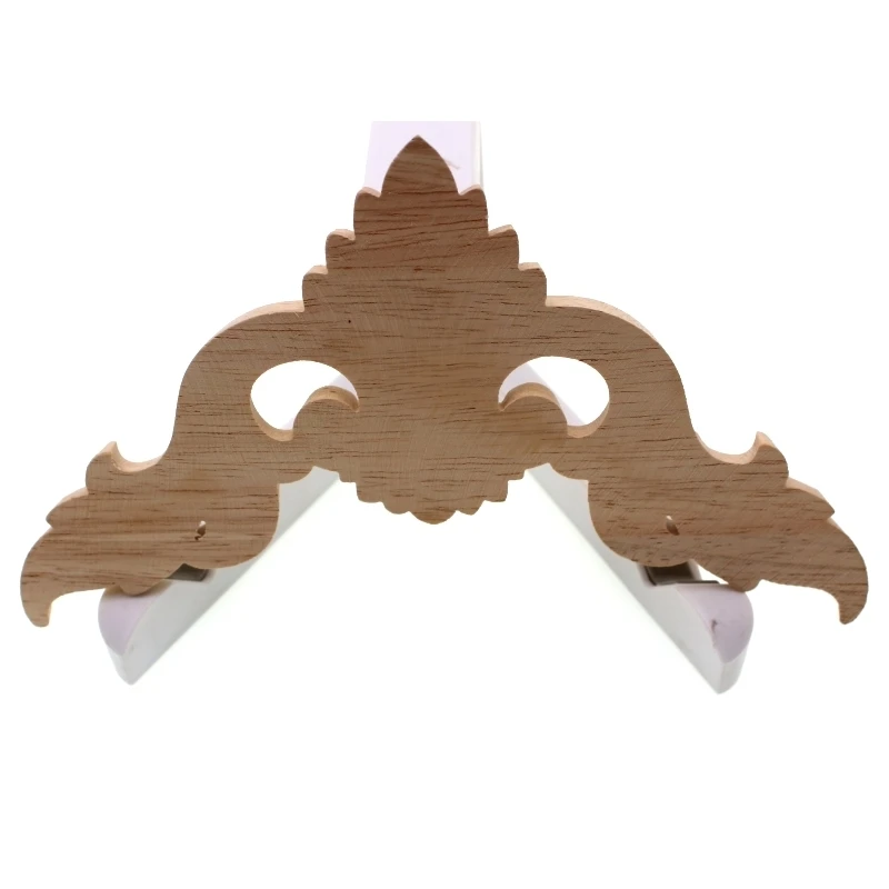 RUNBAZEF Wood Carving  Flower of European Furniture Door Small Home Decoration Crafts Figurines Miniatures Accessories